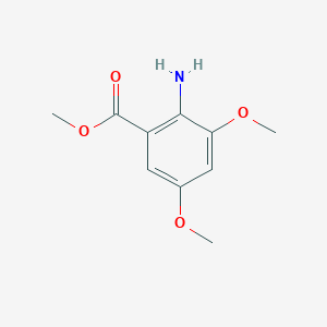 molecular formula C10H13NO4 B8728370 Methyl 2-amino-3,5-dimethoxybenzoate 