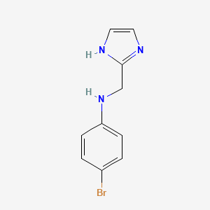 molecular formula C10H10BrN3 B8728575 4-bromophenyl-1H-imidazol-2-ylmethylamine 