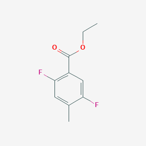 molecular formula C10H10F2O2 B8728582 Ethyl 2,5-difluoro-4-methylbenzoate 