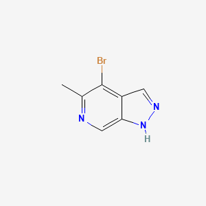 molecular formula C7H6BrN3 B8728609 4-bromo-5-methyl-1H-pyrazolo[3,4-c]pyridine 