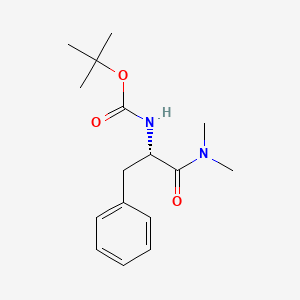 molecular formula C16H24N2O3 B8728620 tert-butyl N-[(1S)-1-(dimethylcarbamoyl)-2-phenylethyl]carbamate 