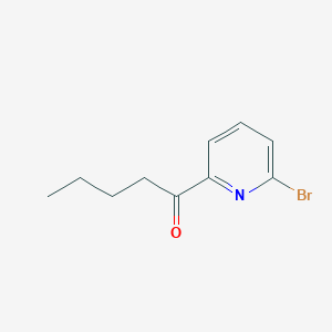 molecular formula C10H12BrNO B8728623 1-(6-Bromopyridin-2-yl)pentan-1-one 