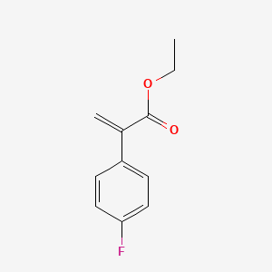 molecular formula C11H11FO2 B8728636 Ethyl 2-(4-fluorophenyl)acrylate 