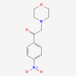 molecular formula C12H14N2O4 B8728693 2-Morpholin-4-yl-1-(4-nitrophenyl)ethanone CAS No. 79378-15-7