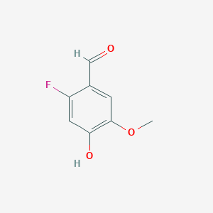 molecular formula C8H7FO3 B8728723 6-Fluorovanillin CAS No. 79418-77-2