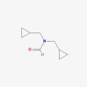 molecular formula C9H15NO B8728730 N,N-Bis(cyclopropylmethyl)formamide CAS No. 920494-81-1