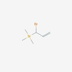 molecular formula C6H13BrSi B8728744 Silane, (1-bromo-2-propenyl)trimethyl- CAS No. 94397-40-7