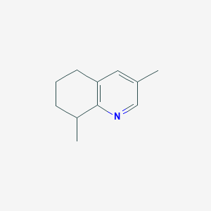 molecular formula C11H15N B8728760 3,8-Dimethyl-5,6,7,8-tetrahydroquinoline CAS No. 89732-57-0