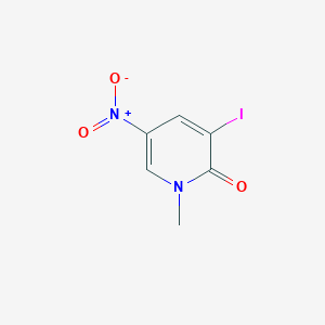 molecular formula C6H5IN2O3 B8728768 3-iodo-1-methyl-5-nitropyridin-2(1H)-one 