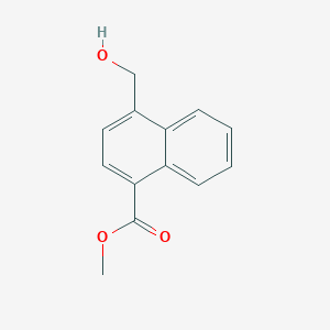 molecular formula C13H12O3 B8728778 Methyl 4-(hydroxymethyl)naphthalene-1-carboxylate 