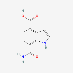 7-(aminocarbonyl)-1H-indole-4-carboxylic acid