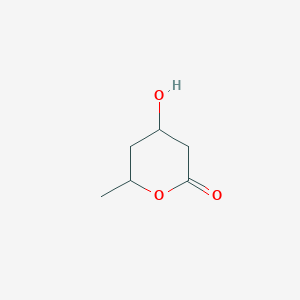 molecular formula C6H10O3 B8728824 4-Hydroxy-6-methyloxan-2-one CAS No. 33275-54-6