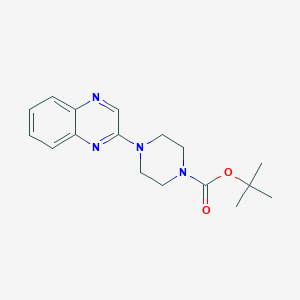 molecular formula C17H22N4O2 B8728841 tert-Butyl 4-(quinoxalin-2-yl)piperazine-1-carboxylate 