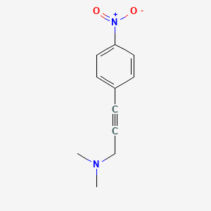 molecular formula C11H12N2O2 B8728880 N,N-Dimethyl-3-(4-nitrophenyl)prop-2-yn-1-amine CAS No. 104097-50-9