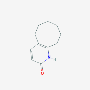 molecular formula C11H15NO B8728899 5,6,7,8,9,10-Hexahydrocycloocta[b]pyridin-2(1H)-one 