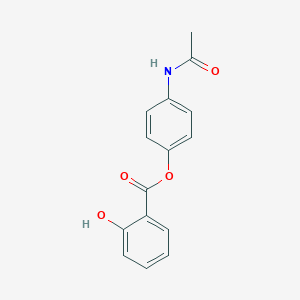 molecular formula C15H13NO4 B087289 Acetaminosalol CAS No. 118-57-0