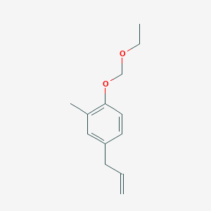 molecular formula C13H18O2 B8728931 1-(Ethoxymethoxy)-2-methyl-4-(prop-2-en-1-yl)benzene CAS No. 666710-35-6