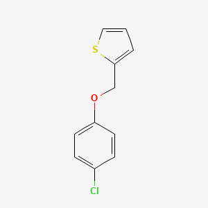 molecular formula C11H9ClOS B8728945 2-[(4-Chlorophenoxy)methyl]thiophene CAS No. 90703-58-5