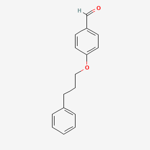 molecular formula C16H16O2 B8728955 4-(3-Phenylpropoxy)benzaldehyde CAS No. 75677-08-6
