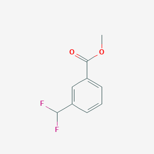 molecular formula C9H8F2O2 B8728973 Benzoic acid, 3-(difluoromethyl)-, methyl ester CAS No. 944268-61-5