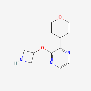 2-(azetidin-3-yloxy)-3-(tetrahydro-2H-pyran-4-yl)pyrazine
