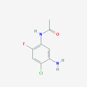 molecular formula C8H8ClFN2O B8729082 N-(5-amino-4-chloro-2-fluorophenyl)acetamide CAS No. 95635-47-5