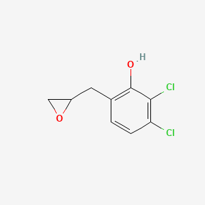 molecular formula C9H8Cl2O2 B8729085 2,3-Dichloro-6-(2,3-epoxypropyl)phenol CAS No. 62717-15-1