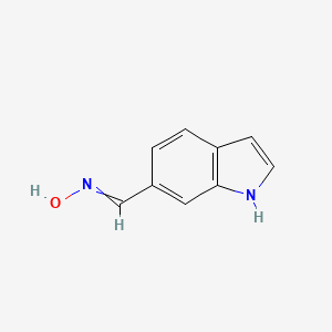molecular formula C9H8N2O B8729115 N-(1H-indol-6-ylmethylidene)hydroxylamine 