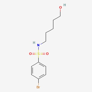 4-Bromo-N-(5-hydroxypentyl)benzene-1-sulfonamide