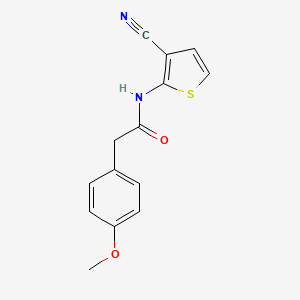 N-(3-cyanothiophen-2-yl)-2-(4-methoxyphenyl)acetamide