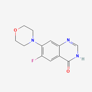 6-fluoro-7-morpholin-4-yl-3H-quinazolin-4-one