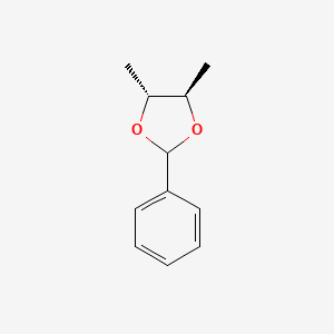 molecular formula C11H14O2 B8729277 (4R,5R)-4,5-dimethyl-2-phenyl-1,3-dioxolane CAS No. 2568-27-6