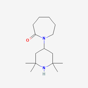 molecular formula C15H28N2O B8729303 1-(2,2,6,6-Tetramethylpiperidin-4-yl)azepan-2-one CAS No. 94271-99-5
