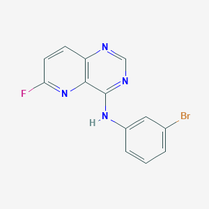 molecular formula C13H8BrFN4 B8729364 N-(3-bromophenyl)-6-fluoropyrido[3,2-d]pyrimidin-4-amine CAS No. 171178-22-6