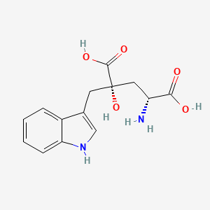 D-Glutamic acid, 4-hydroxy-4-(1H-indol-3-ylmethyl)-, (4S)-
