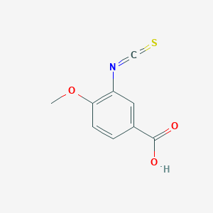 molecular formula C9H7NO3S B8729426 3-Isothiocyanato-4-methoxybenzoic acid CAS No. 114380-04-0