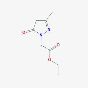 molecular formula C8H12N2O3 B8729435 3-Methyl-5-oxo-4,5-dihydro-1H-pyrazole-1-acetic acid ethyl ester CAS No. 30979-40-9