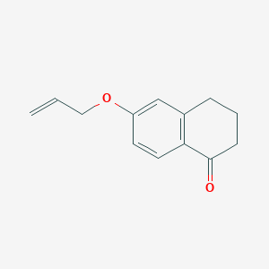 molecular formula C13H14O2 B8729492 1(2H)-Naphthalenone, 3,4-dihydro-6-(2-propenyloxy)- CAS No. 88628-51-7