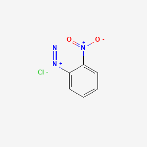 molecular formula C6H4ClN3O2 B8729514 Nitrobenzenediazonium chloride CAS No. 61182-96-5
