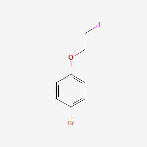 molecular formula C8H8BrIO B8729605 1-Bromo-4-(2-iodoethoxy)benzene CAS No. 620176-82-1