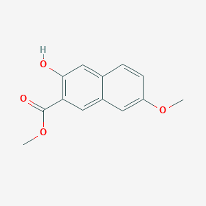 molecular formula C13H12O4 B8729664 Methyl 3-hydroxy-7-methoxy-naphthalene-2-carboxylate 