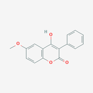 4-Hydroxy-6-methoxy-3-phenyl-2H-1-benzopyran-2-one