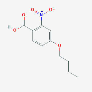 molecular formula C11H13NO5 B8729727 4-Butoxy-2-nitrobenzoic acid 
