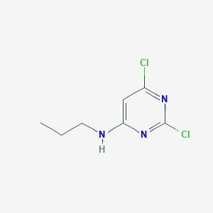 molecular formula C7H9Cl2N3 B8729748 2,6-Dichloro-N-propylpyrimidin-4-amine CAS No. 72063-77-5