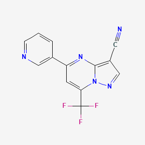 5-(Pyridin-3-yl)-7-(trifluoromethyl)pyrazolo[1,5-a]pyrimidine-3-carbonitrile