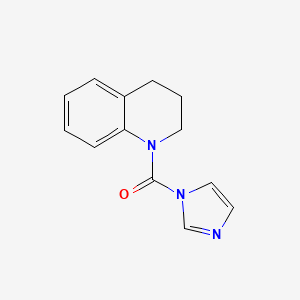 molecular formula C13H13N3O B8729790 1-(1H-imidazol-1-ylcarbonyl)-1,2,3,4-tetrahydroquinoline 