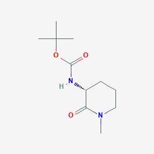 molecular formula C11H20N2O3 B8729802 (R)-tert-Butyl (1-methyl-2-oxopiperidin-3-yl)carbamate 