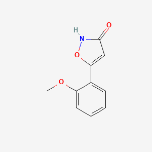 molecular formula C10H9NO3 B8729842 5-(2-Methoxyphenyl)isoxazol-3-ol 