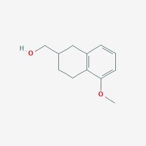 molecular formula C12H16O2 B8729843 (5-Methoxy-1,2,3,4-tetrahydronaphthalen-2-yl)methanol 