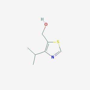 molecular formula C7H11NOS B8729864 5-(Hydroxymethyl)-4-isopropyl-thiazole 